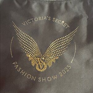 Victoria's Secret Black Tote with Gold Wing Design